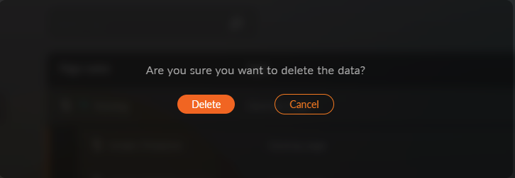 Delete modal